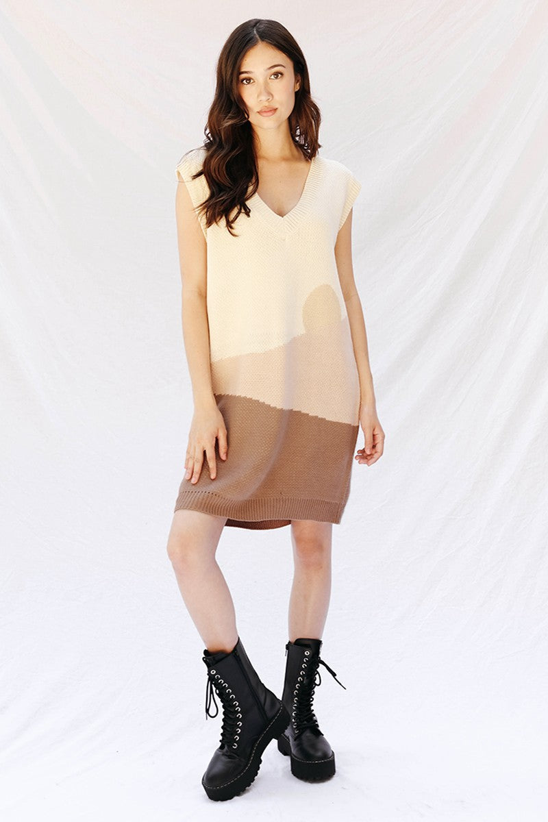 Sunset Sweater Dress